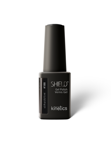 Kinetics SHIELD Gel Polish Jet Black 188, 15ml