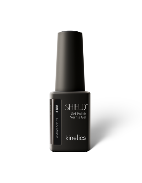 Kinetics SHIELD Gel Polish Jet Black 188, 15ml